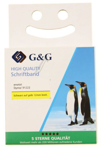 15576 FARBBAND FÜR S0721670, SCHWARZ AUF GELB (KUNSTSTOFF)