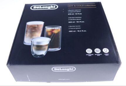 DLSC326 AS00004620 HOT&COLD-KOLLEKTION SET MIT 2 CAPPUCCINO-, 2 COLD BREW- UND 2 DOPPELWANDIGEN THERMOGLÄSERN
